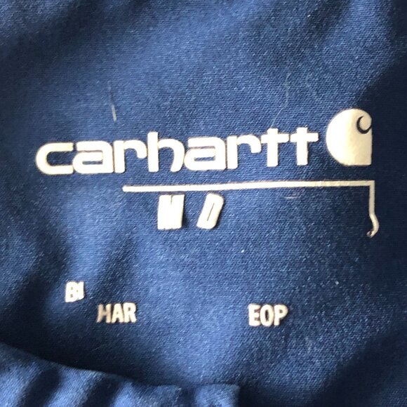 Carhartt Force Essentials Notch Neck Tunic Scrub Top - C12213 NAVY - Picture 4 of 8